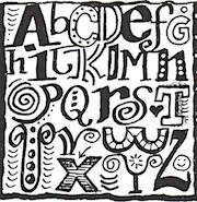 alphabet letters drawing